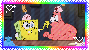 Spongebob and Patrick eating ice cream
